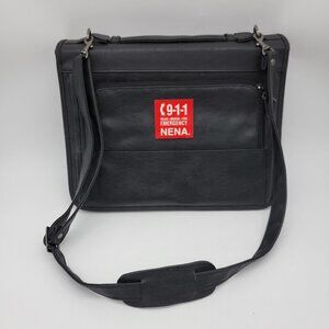 NENA 911 9-1-1 Bag Black File Folder‎ Carry Briefcase Shoulder Strap Business